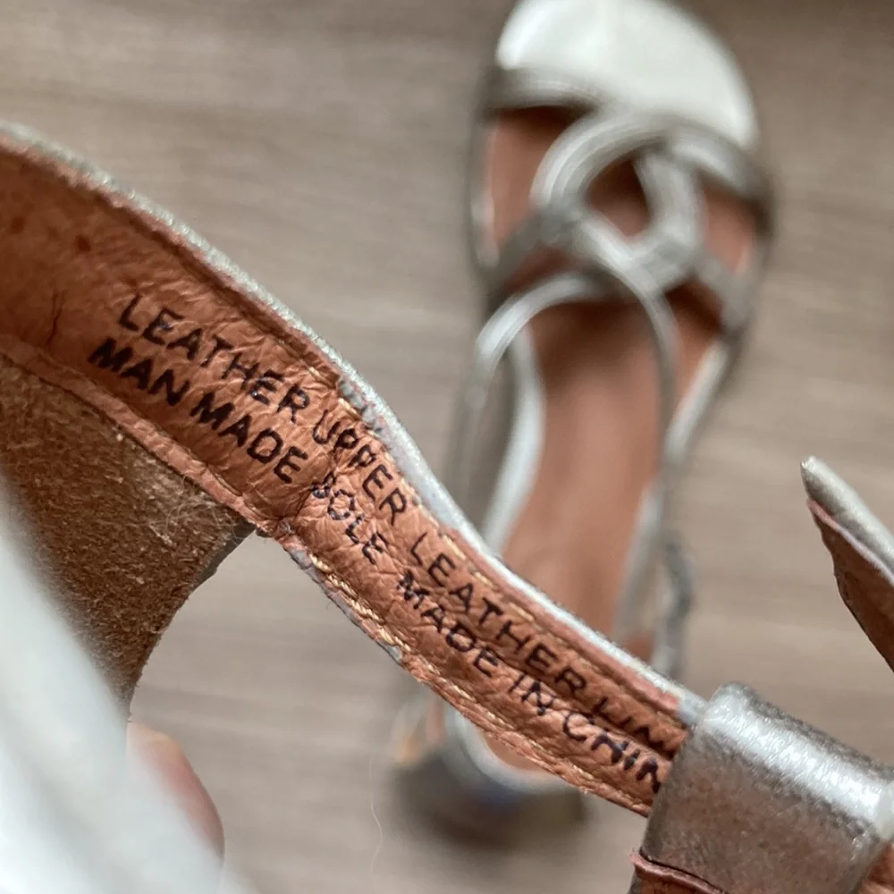 Corso Como leather sandals Future silver 7,5